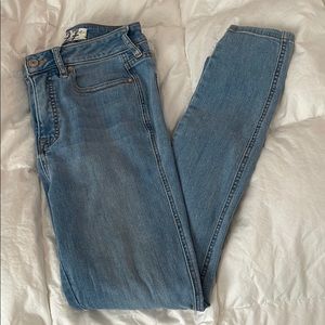 Free people high rise skinny jeans CRVY